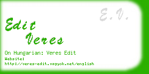 edit veres business card